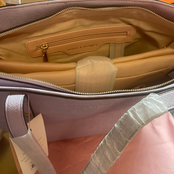 NWT Poppy & Peonies Go Getter Violet purple crossbody strap laptop sleeve GIFT - Picture 7 of 8